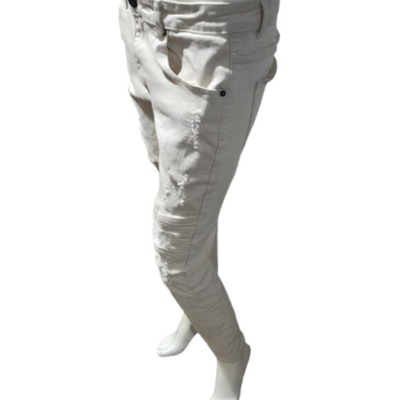 Spark Ivory Men's Stretch Skinny Jeans Premium Denim Studio Collection 34/30 - Picture 3 of 9